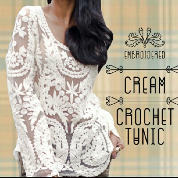 Boutique Tops - JUST IN! Embroidered Lace Top NEW